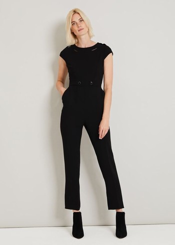 Phase Eight Margot City Jumpsuit Black Canada | SNETYX-602